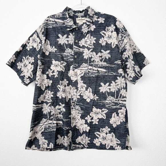 Cooke Street Honolulu Mens 2XL Short Sleeve Hawaiian Aloha Button Front Shirt - Picture 1 of 7